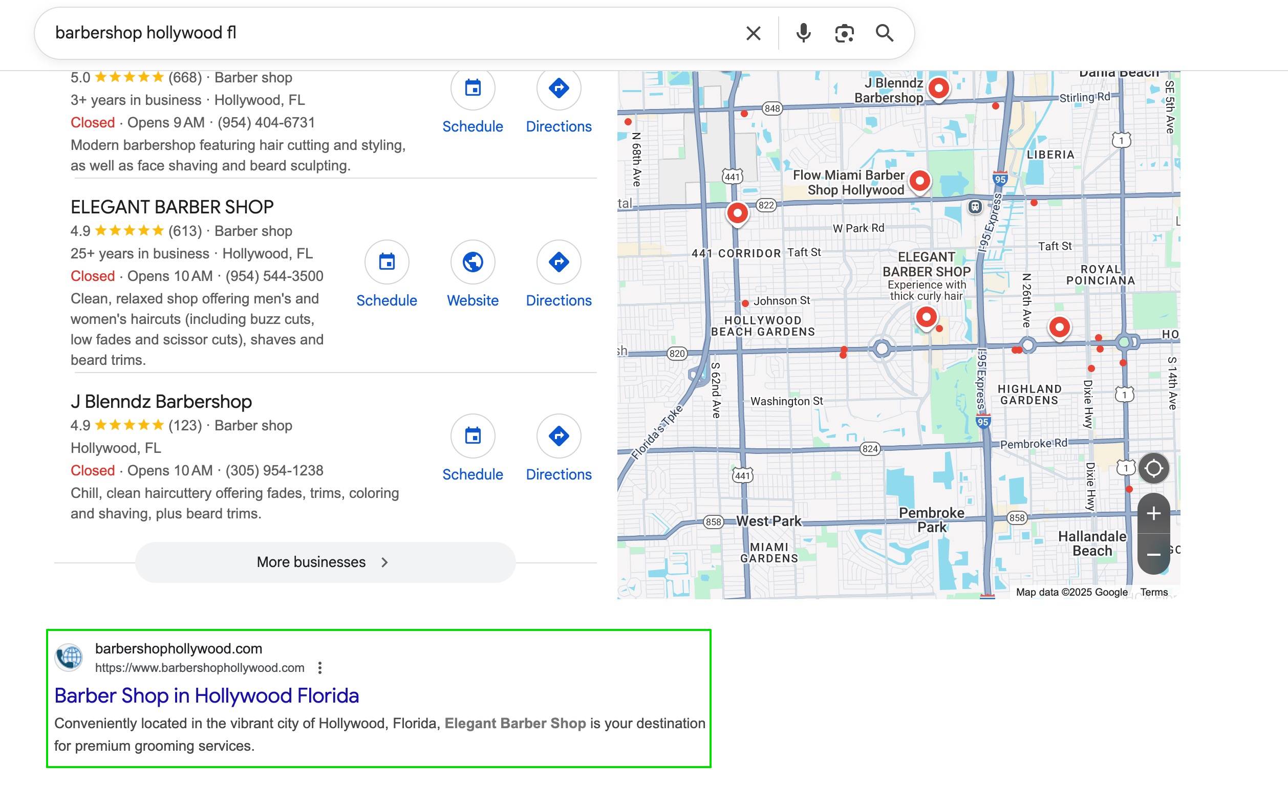Marketing Website ranking in Google search results